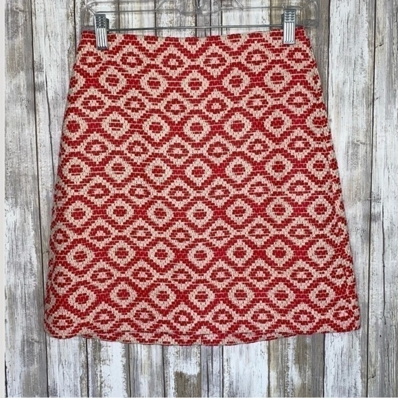 Loft Geo Jacquard Shirt Tweed Skirt - Picture 2 of 5